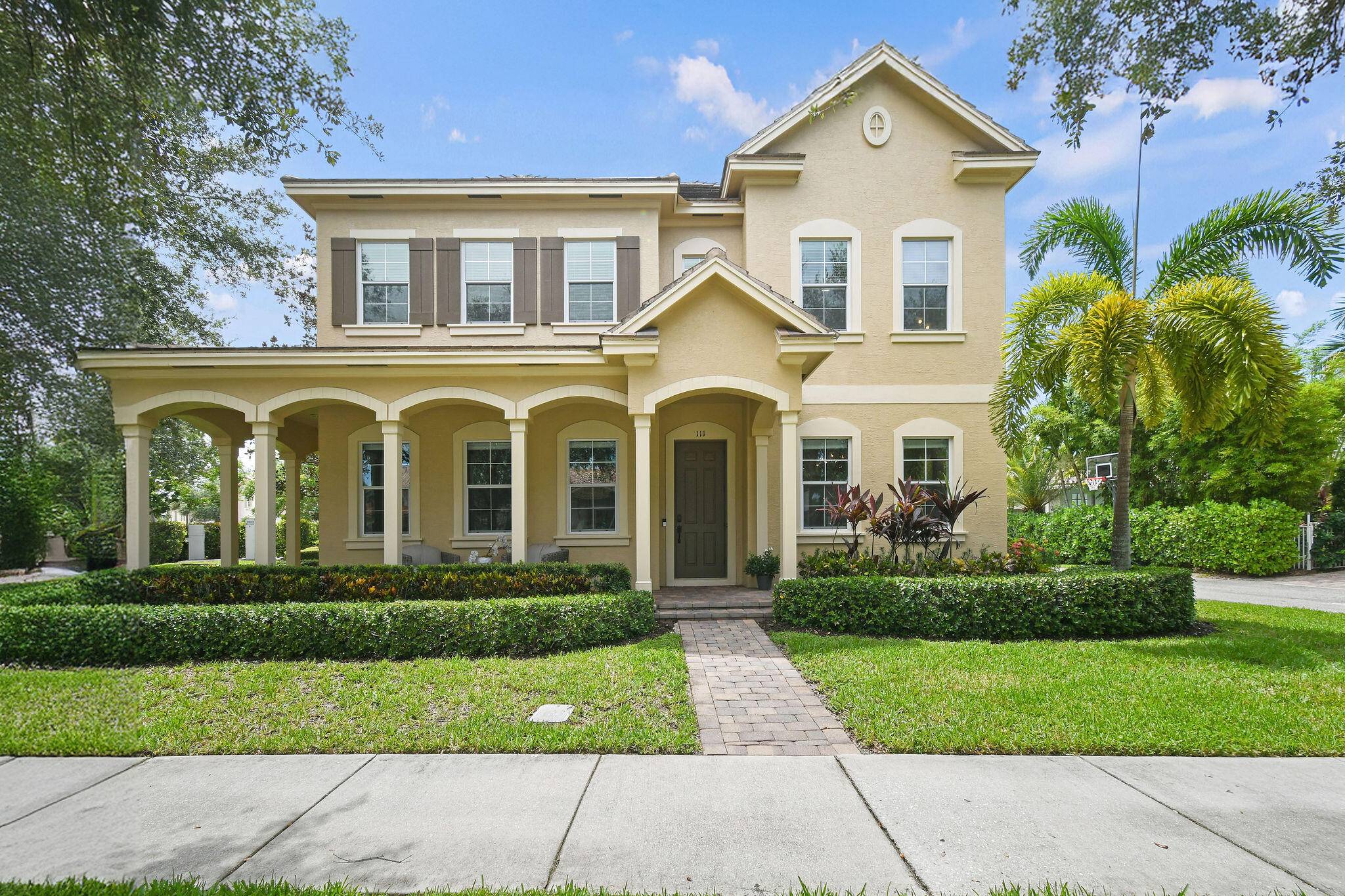 Rare opportunity to own one of the largest, most private lots 9, 400 sq ft in Canterbury Place at Abacoa.