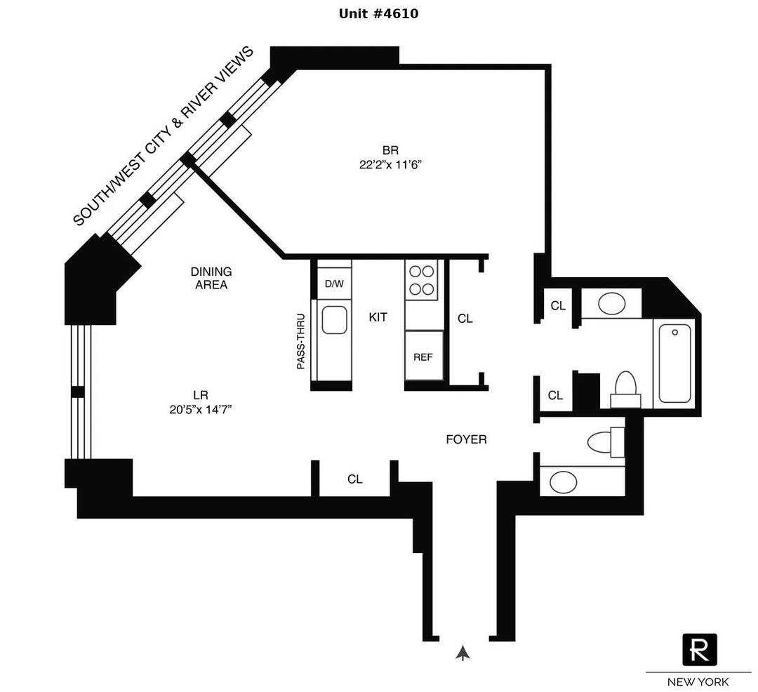 Unit 4610 CitySpire CondominiumInvestor Opportunity Rented Until August 2027Stunning 1 Bedroom 1.