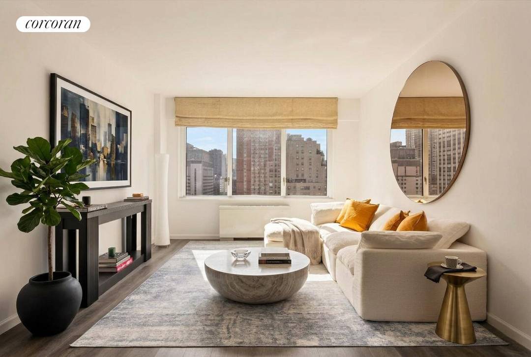 Welcome to Residence 15J, an oversized and sun filled one bedroom home set high above Kips Bay and Gramercy Park North with open city views and exceptional natural light throughout ...