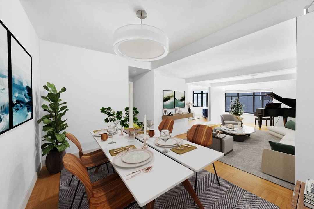 Welcome to Residence 7C at Regent House a flawlessly renovated three bedroom, two bathroom home set in the very heart of Midtown.
