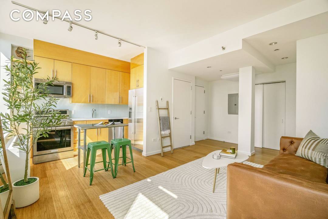 Perched on the top floor of a boutique Williamsburg condominium, this sun filled one bedroom home offers the rare luxury of a nearly 300 square foot private terrace and deeded ...