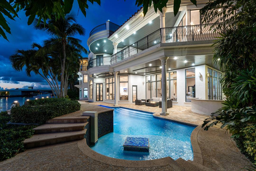 Boca Raton Trophy Estate boasting 115 feet of ''no wake'' waterfrontage for your Yacht.