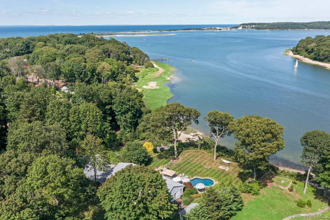Welcome to Your Private Waterfront Paradise in beautiful and historical hamlet of Strong's Neck Experience a rare opportunity to own a newly renovated 3 bedroom, 2.
