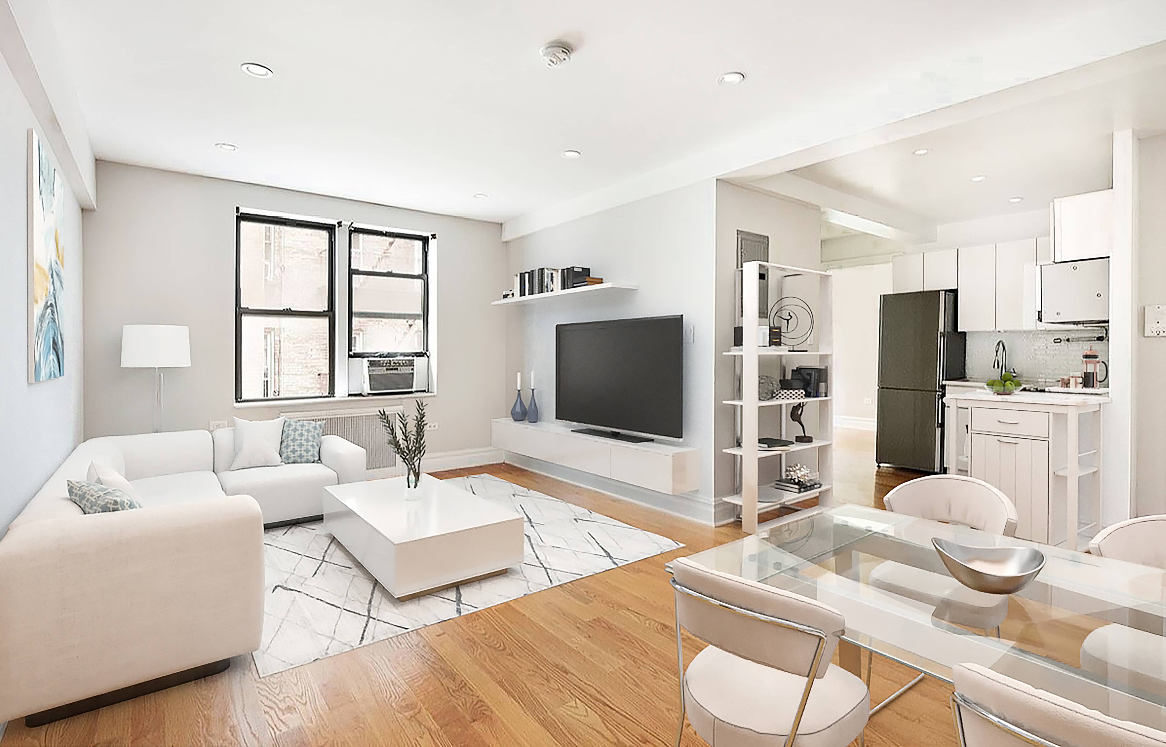 This spacious one bedroom apartment is in impeccable condition, having undergone recent renovations.