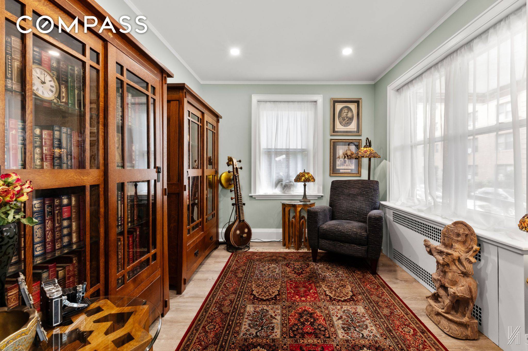 This rare convertible two bedroom offers scale, light, and craftsmanship in one of the neighborhood s most sought after cooperatives an opportunity not to be missed.