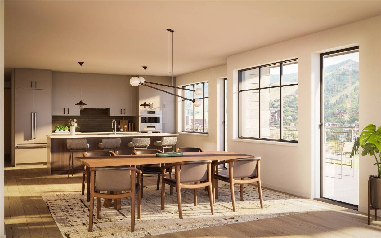 The Amble is a new, all electric, residential community located steps to Steamboat Resort s front door, with shopping, dining, and alpine trails nearby.