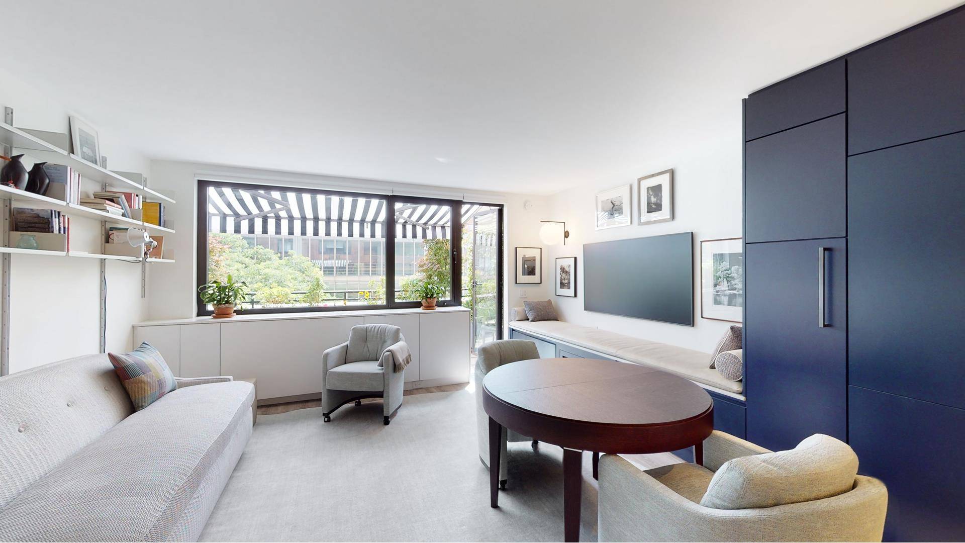 UNFURNISHED OFFERED AT 6, 500 AND ALSO OFFERED FURNISHED AT 7, 000 LUXURIOUS DESIGNER APARTMENT STEPS AWAY FROM LINCOLN CENTER WITH LANDSCAPED TERRACE !