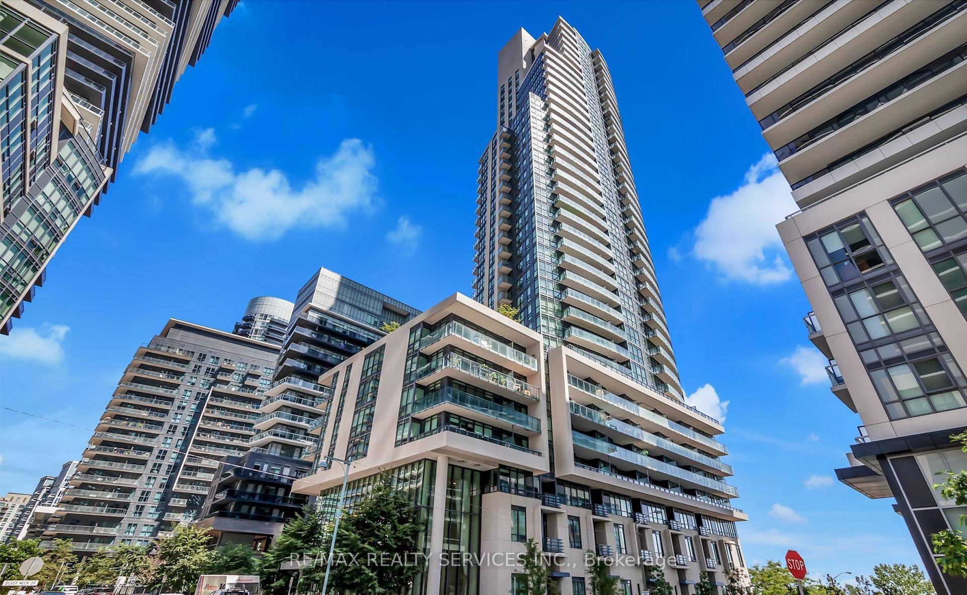 A Beautiful Open Concept, One Bedroom, Corner Unit, with clear Southwest Views of Lake Ontario in The Ocean Club Condo.