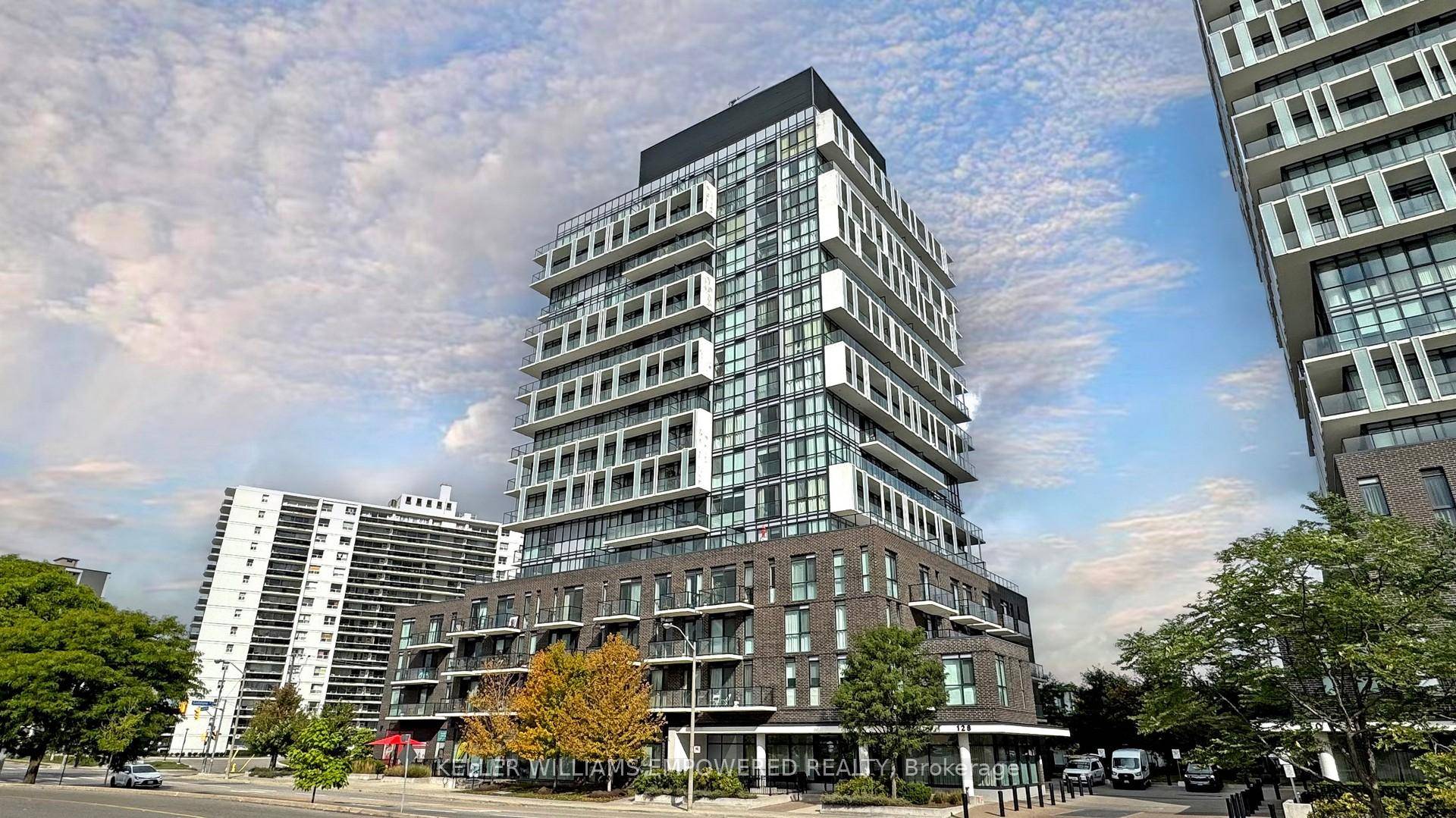 Experience modern urban living at its finest in this thoughtfully designed 1 Den suite at 128 Fairview Mall Drive, offering approximately 523 sq.