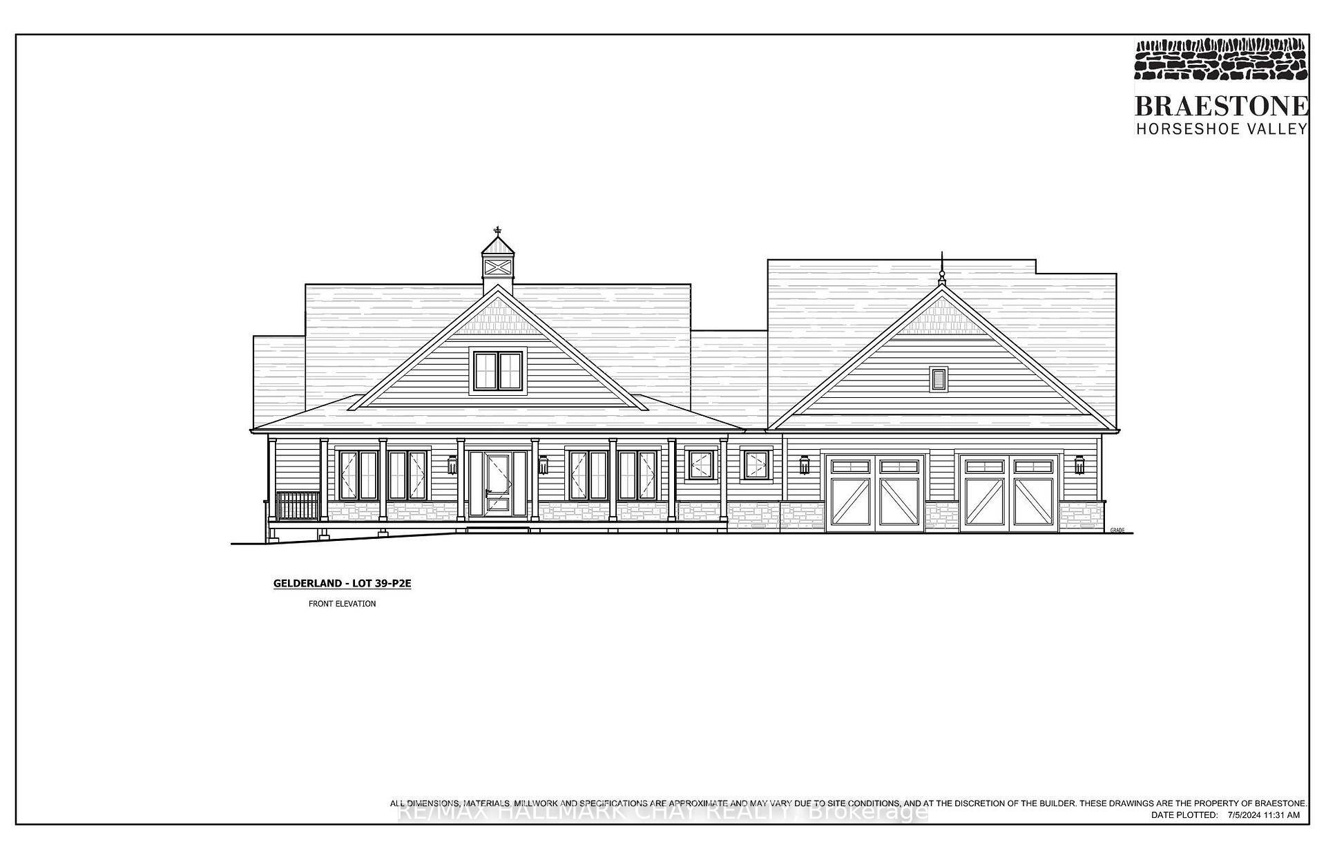 Customized builder home under construction.