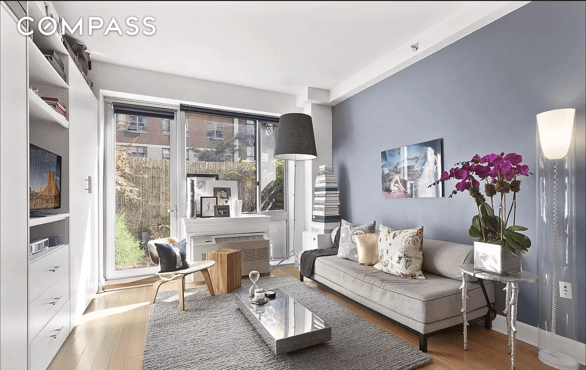 HELL'S KITCHEN FULL SERVICE CONDO STUDIO w PRIVATE OUTDOOR TERRACE MURPHY BED W D IN UNIT PERFECT PIED A TERRE !