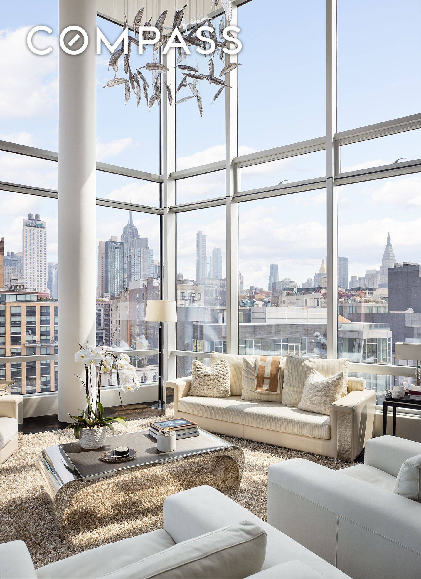 Conveniently positioned high above Central Chelsea, equidistant to West Chelsea Hudson Yards, the Flatiron District Union Square, and Greenwich Village just four streets south, this impressive Triplex penthouse delivers unprecedented ...