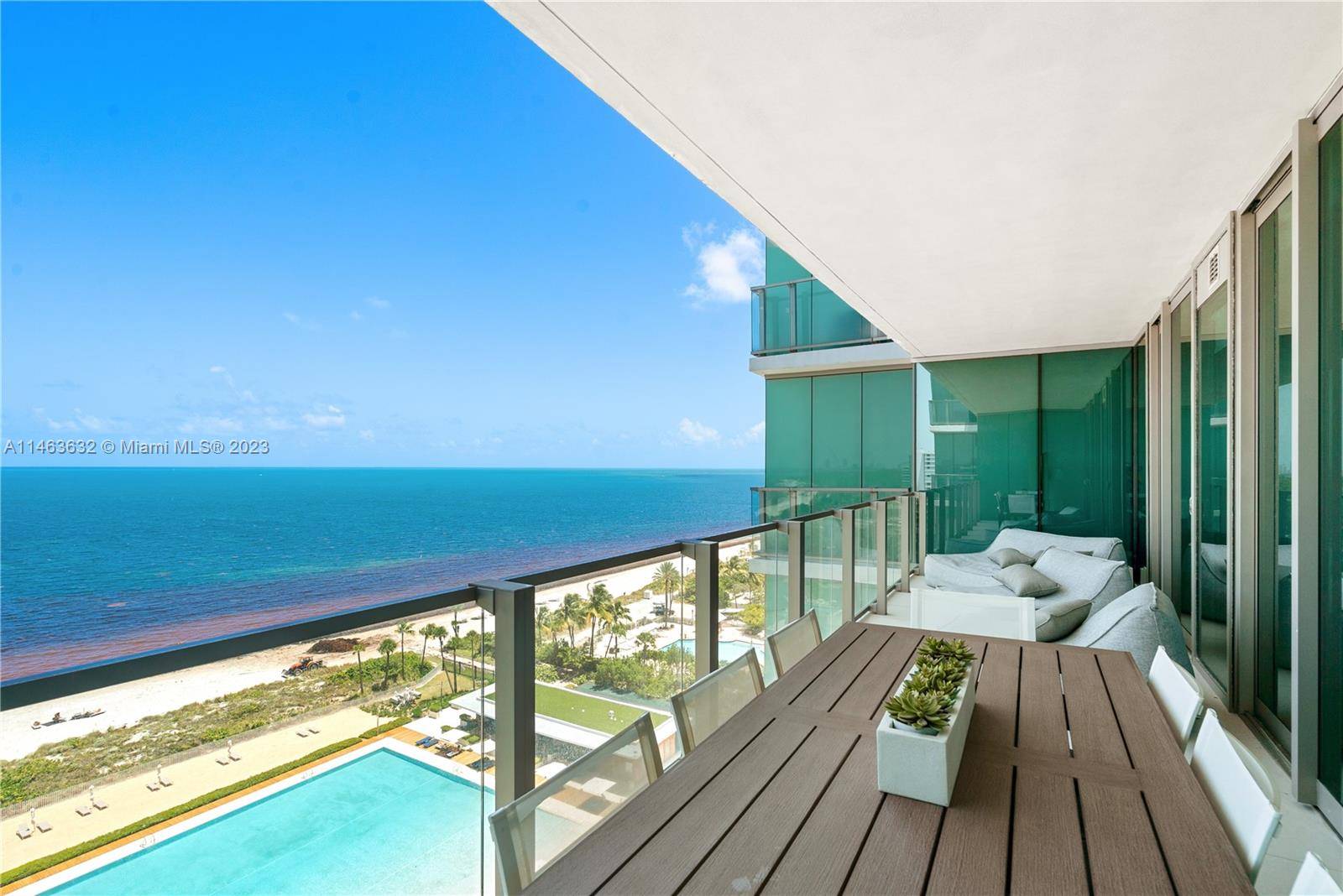 Luxurious seasonal lease in Key Biscayne, OCEANA is the best building in the island.