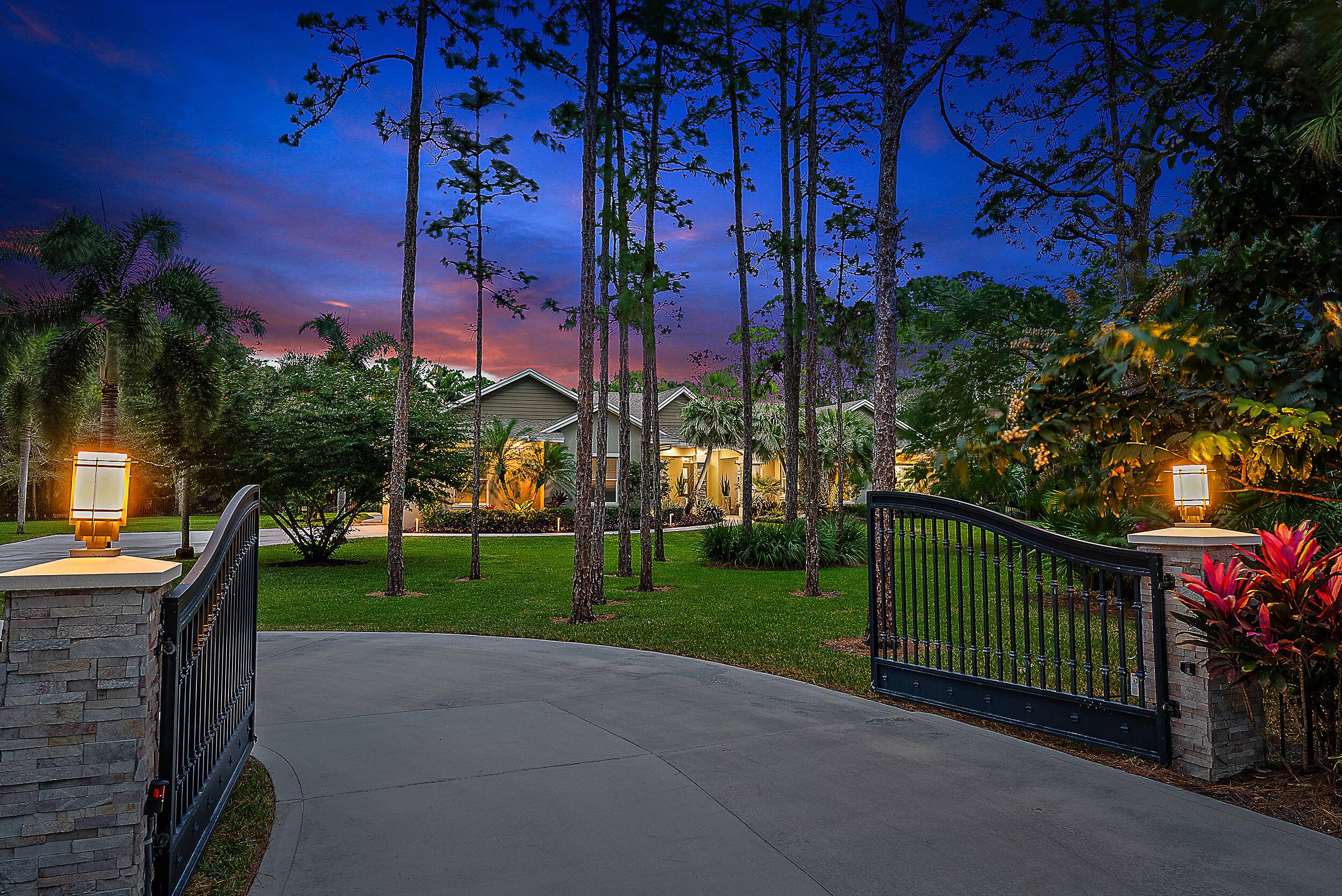 This ultra private, nearly 3 acre property is both rare and highly desirable.