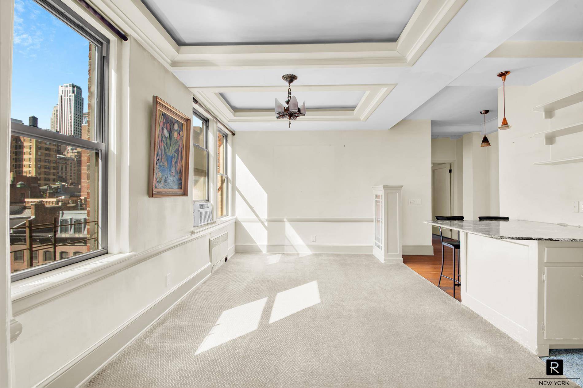 Space, Light, Views ! This rare, sun drenched prewar 3 4 bedroom, 2 bathroom apartment offers the perfect blend of historic charm and modern potential featuring hardwood floors, prewar details ...