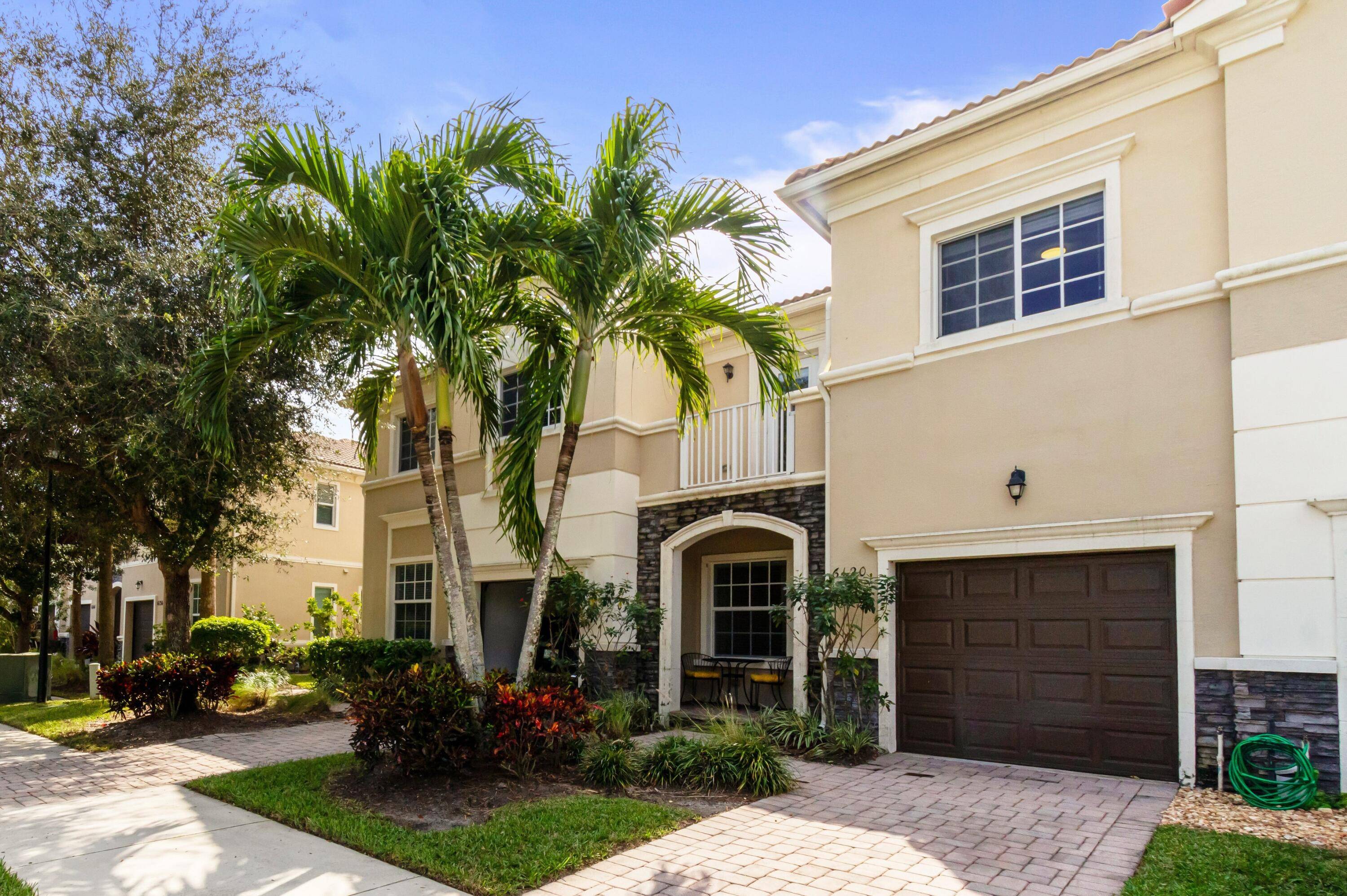 This enclave of 50 townhomes is tucked into a private preserve community.