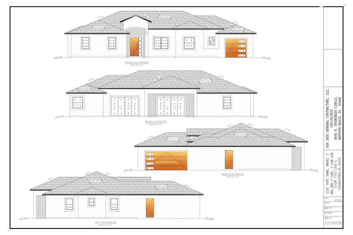 New Construction Estate Home 4 bedroom, 2 bath, 2 1 2 bath, 3 car garage.