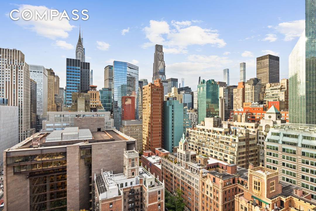 Bright, Designer One Bedroom with Iconic Chrysler Building Views Perched on one of the top floors at 45 Tudor City Place just one flight below the building s stunning roof ...