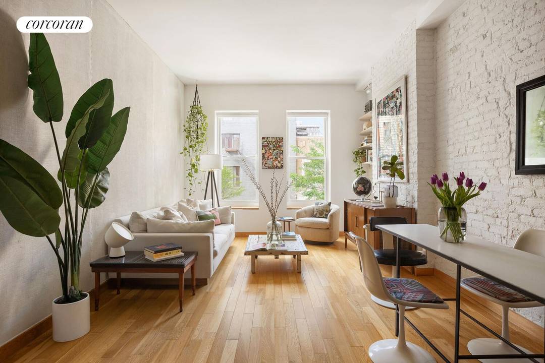 Lofty and Sophisticated One Bedroom Condo Conversion in Central Bushwick Welcome to this stunning, oversized one bedroom, one bathroom condominium nestled on a quintessential tree lined street in the heart ...