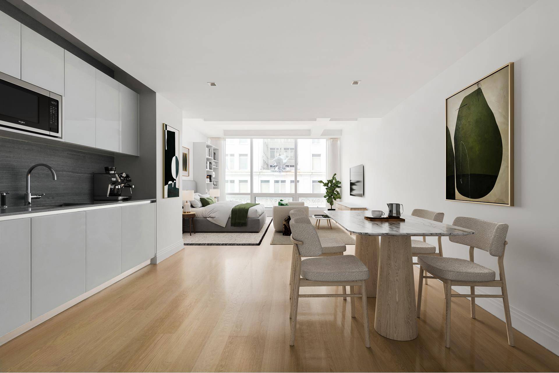 Enjoy Loft Like Living in Unit 607 and the Luxury Lifestyle that is One Wall Street !
