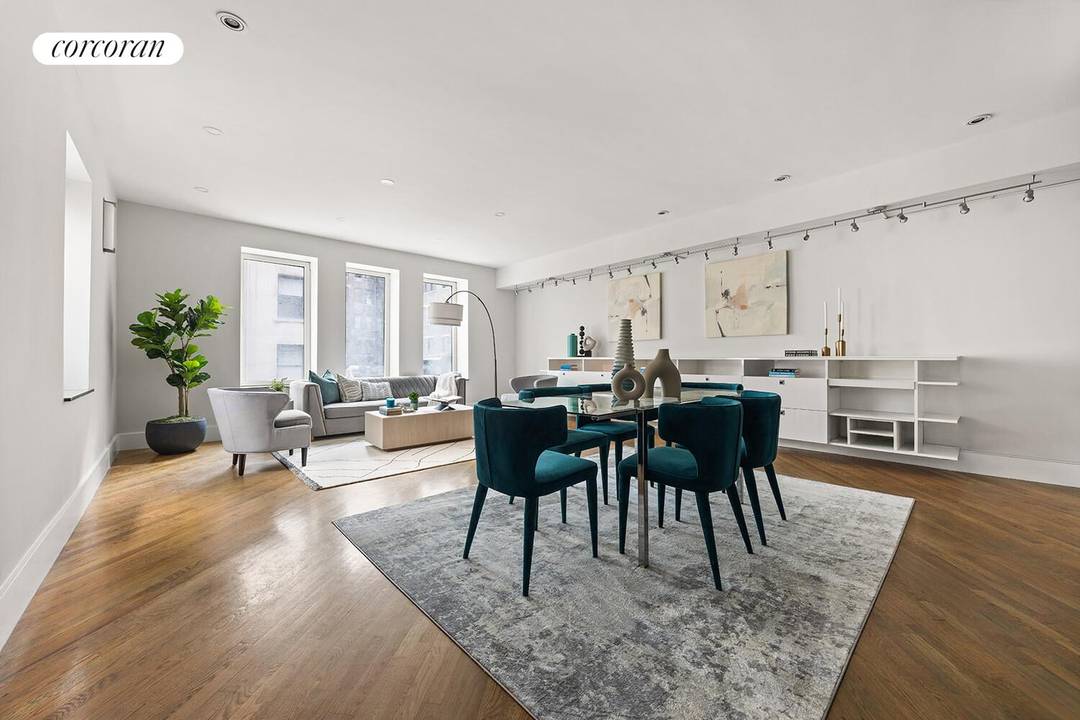 Welcome to 24 West 45th Street, Unit 8, a distinguished full floor prewar condominium residence situated in the vibrant heart of Midtown West, New York City.