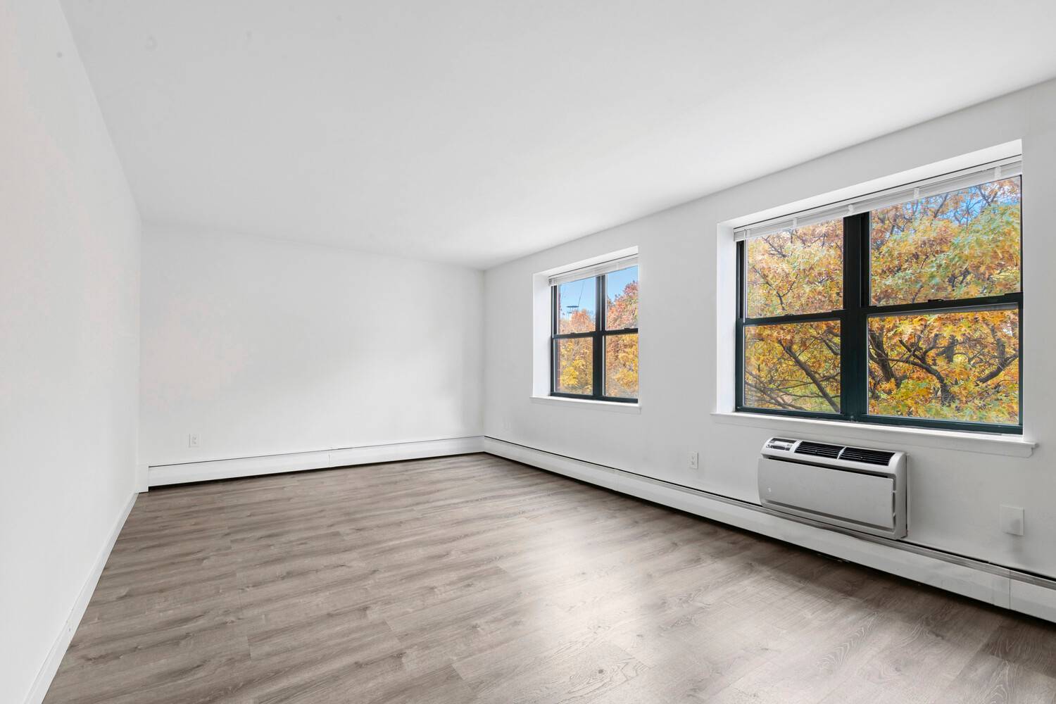 Renovated and spacious, 2BR home offers high ceilings, natural light, and unobstructed views of Marcus Garvey Park.