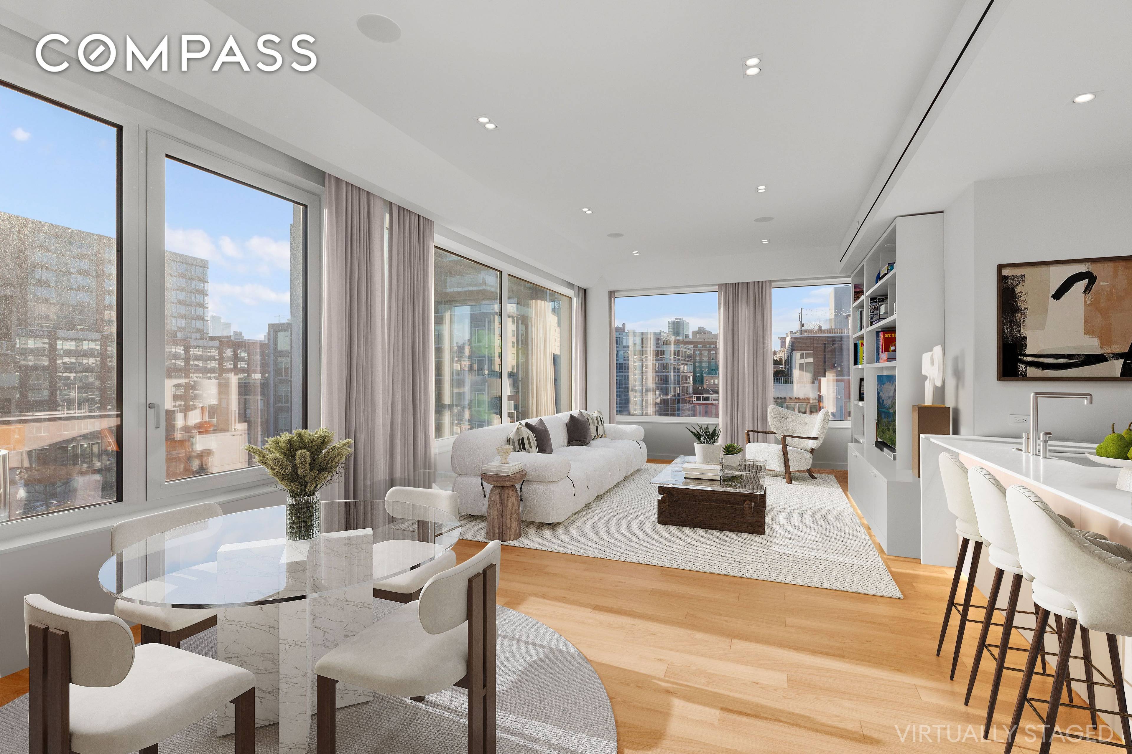 Residence 6C is a light filled corner south facing 2 bed, 2.