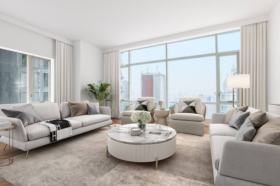 Welcome to Residence 30A at The Beekman Residences, a glass wrapped aerie suspended above the rhythm of Downtown Manhattan.