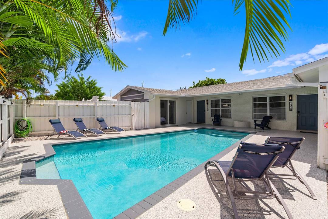 Rare opportunity ! Newly remodeled duplex with two 3BR 2BA units and a shared heated pool.