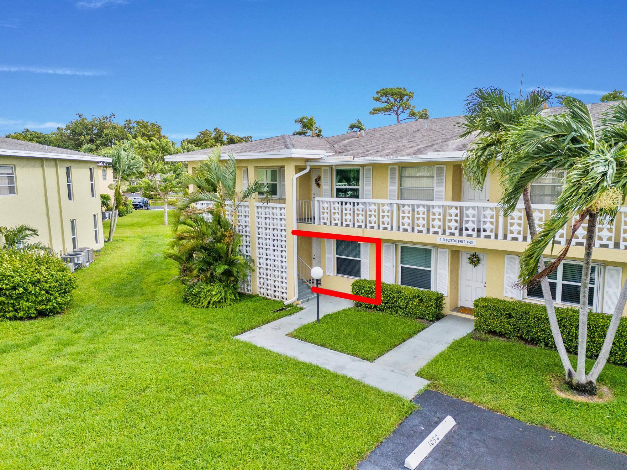 This freshly painted updated first floor, corner unit features new hurricane impact windows 2024, a newer AC Unit 2021, a brand new roof 2025.