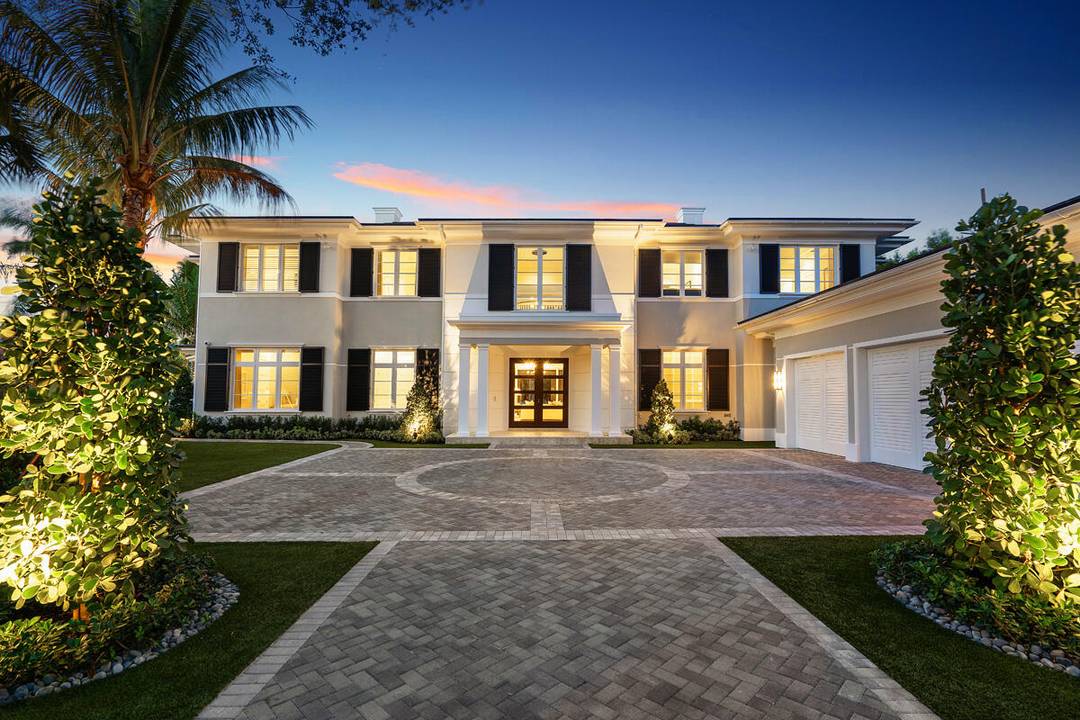 Set along 158 feet of the Butterfly Palm Waterway, 133 Coconut Palm Road is a waterfront estate by Wietsma Lippolis Construction, quietly positioned within Royal Palm Yacht amp ; Country ...