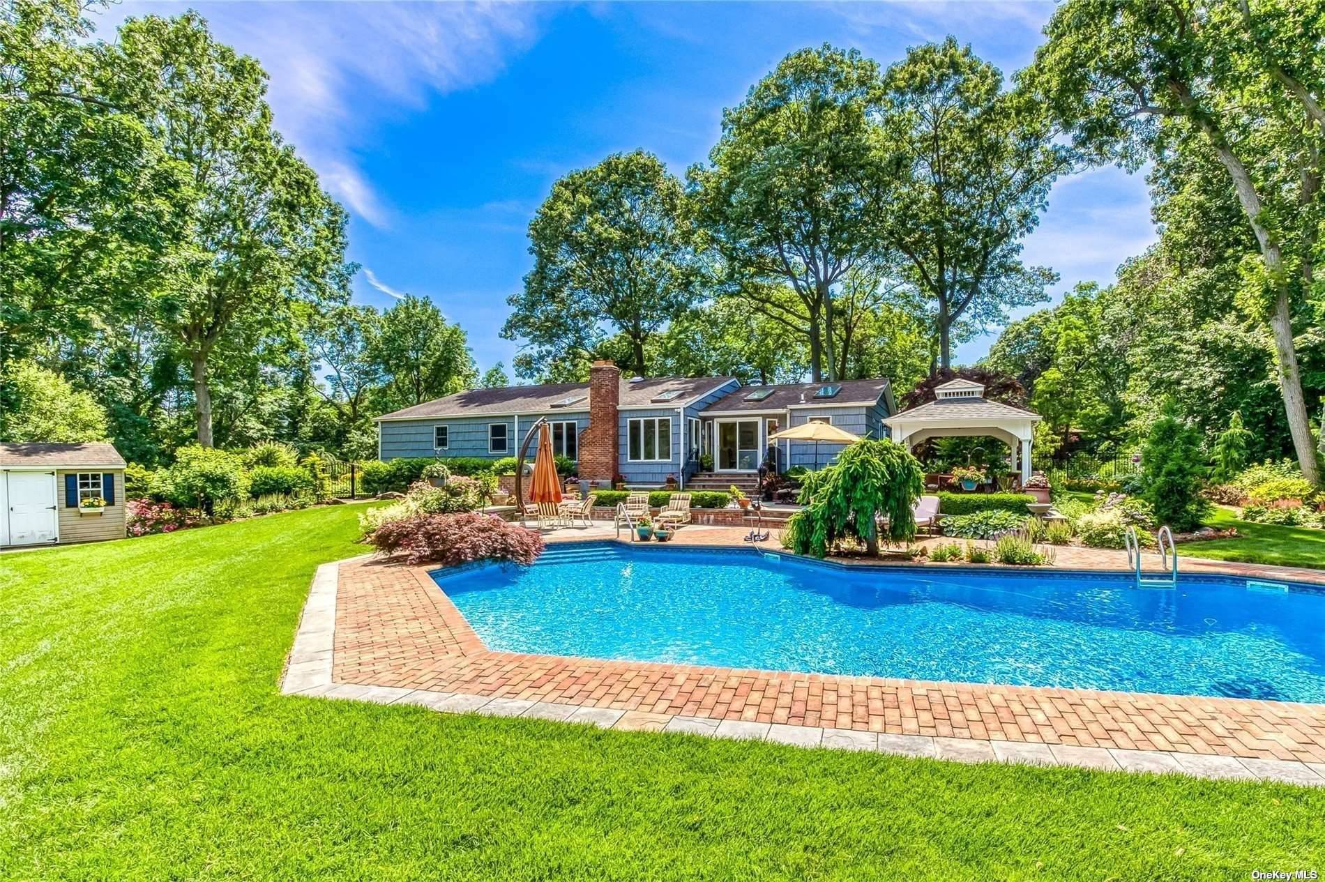 Welcome to this exquisite ranch style home nestled on a cul de sac located in the heart of Dix Hills.