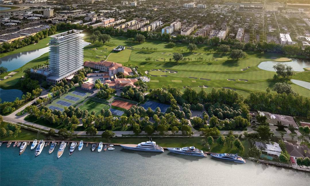 Rising 20 stories, The Residences at Shell Bay by Auberge Resorts Collection offers 108 bespoke homes w views over the Greg Norman designed championship golf course amp ; private marina.