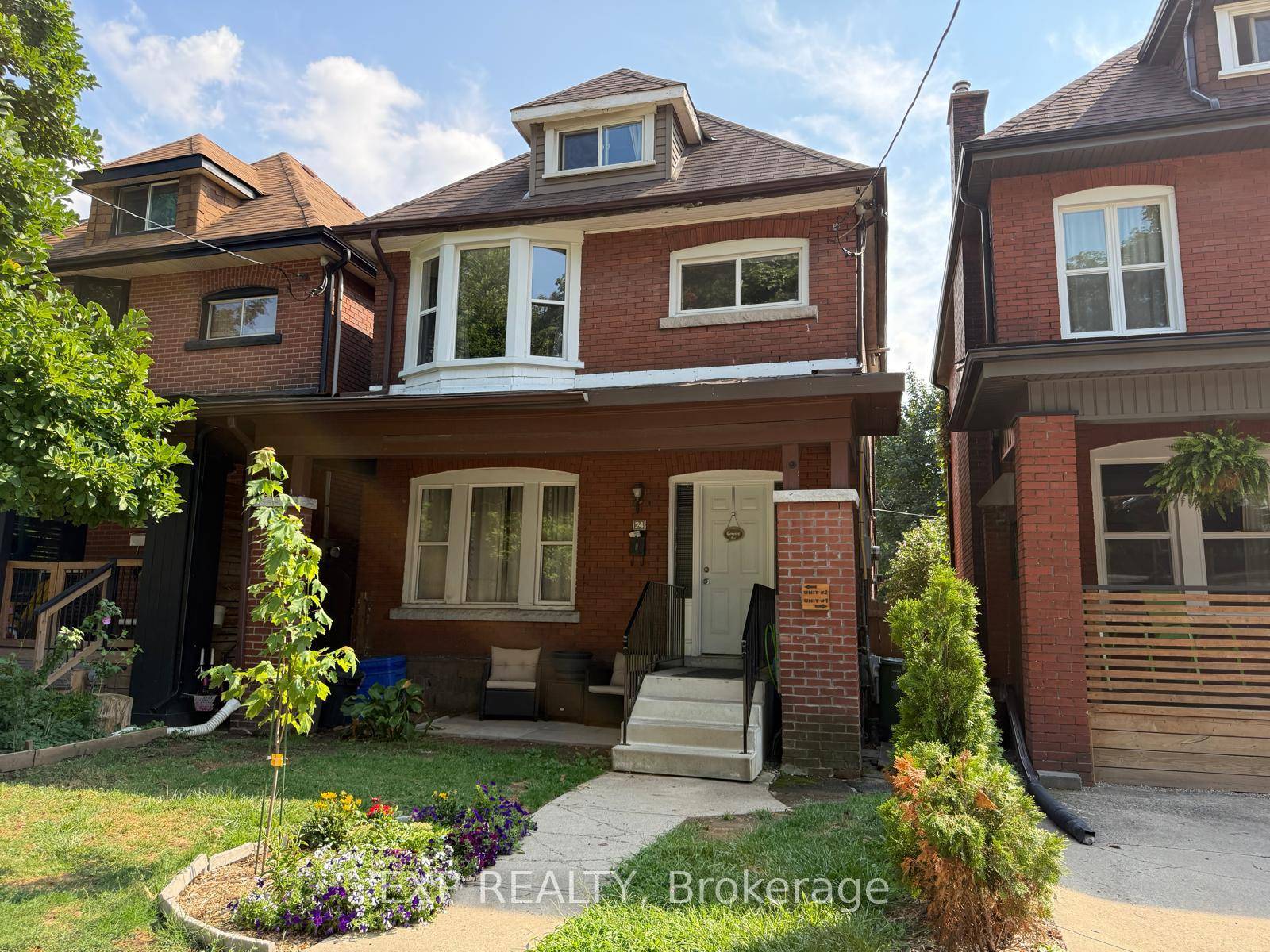 Main level unit in a large fully renovated legal duplex.