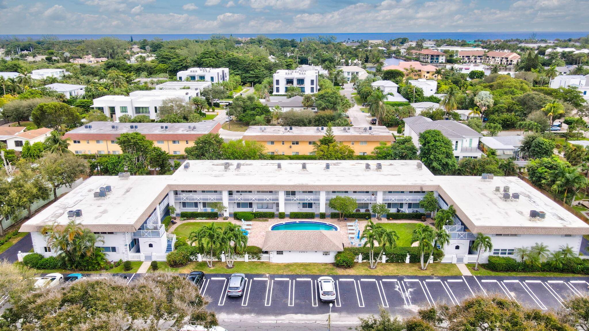 Rarely available first floor unit in Delray Colonial.