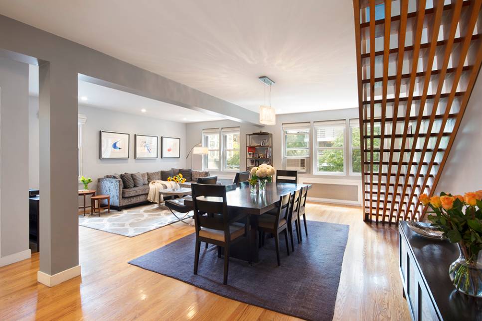 This corner duplex was seamlessly combined to create a spacious, beautifully renovated 3 bedroom, 3 bathroom home.