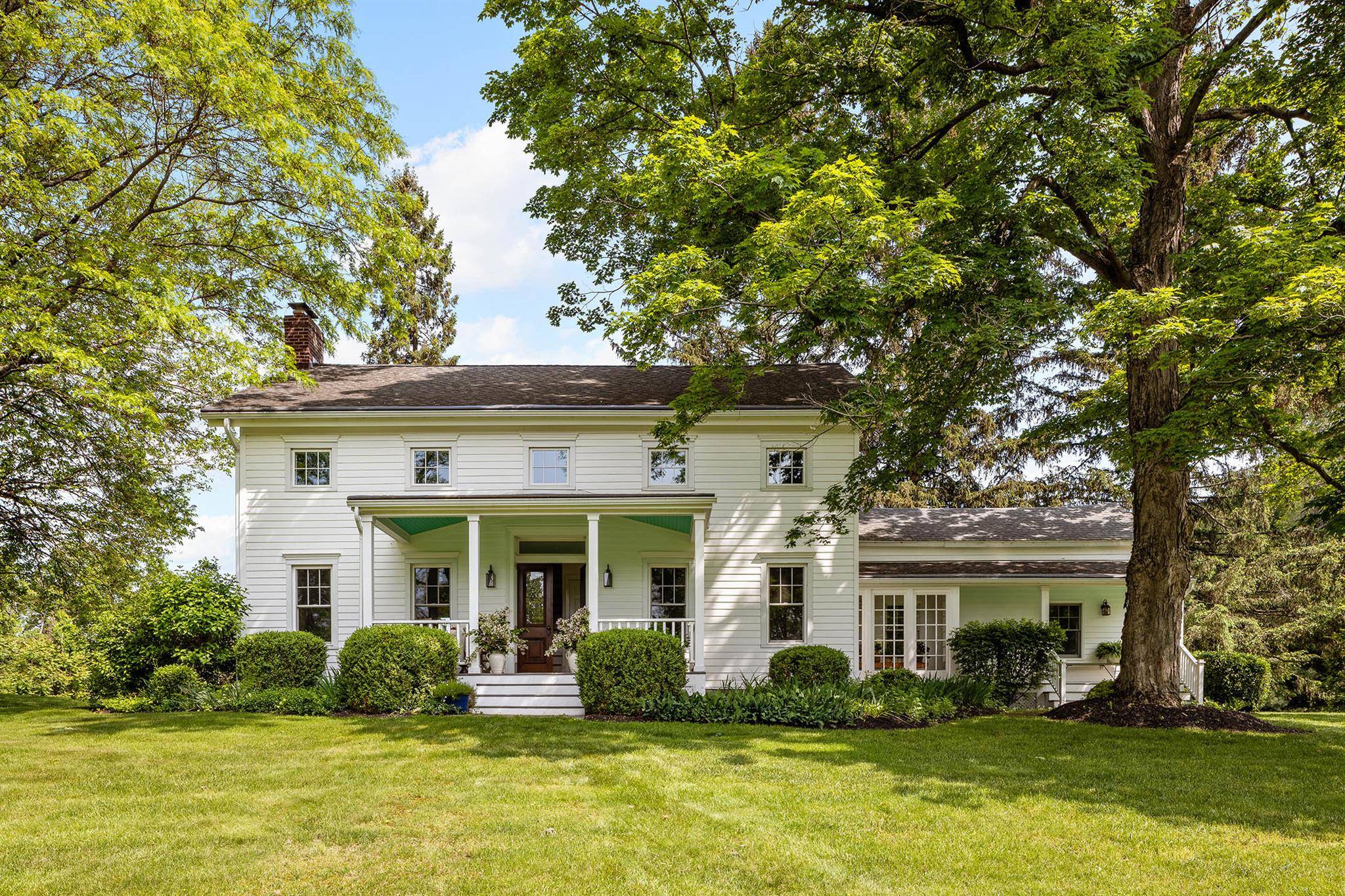 Hawkskill is a rare offering a quintessential Hudson Valley country house set far back off a country road amidst 40 serene acres and accessed by a long private tree lined ...