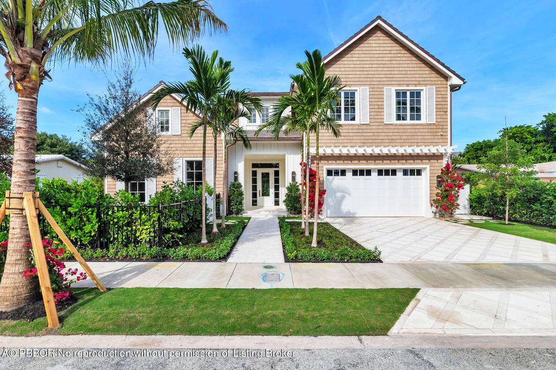 Situated yards away from Flagler Drive and the Intracoastal Waterway rests this stunning new construction home.