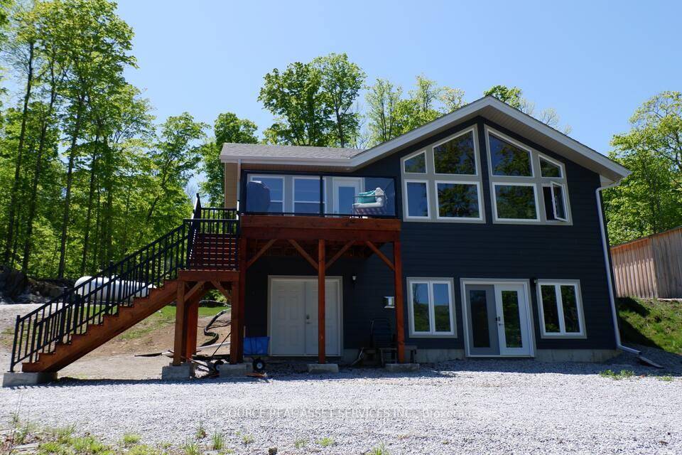 This stunning 2022 custom built Linwood Home is on 175 water frontage of Sunday Lake.