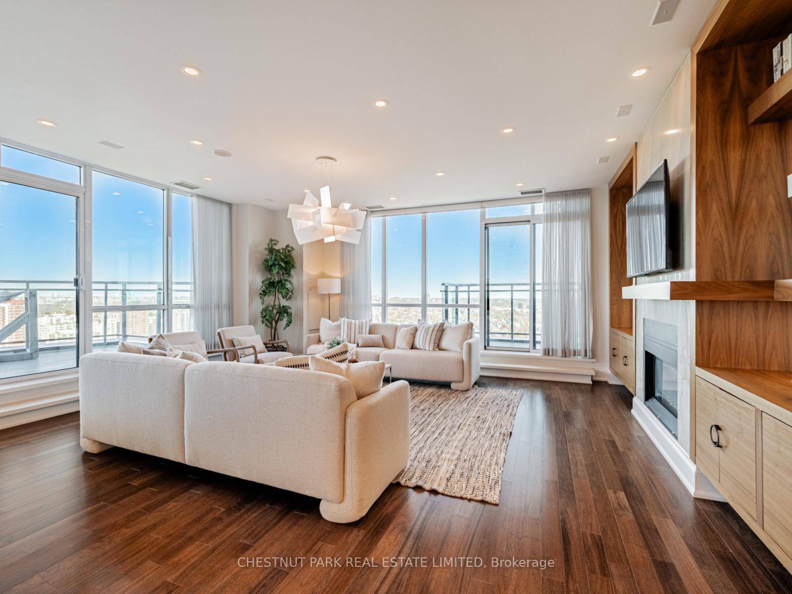 As one of only two penthouses in the building, this breathtaking corner suite offers panoramic north east views that stretch endlessly, providing a dramatic backdrop for daily life amp ; ...