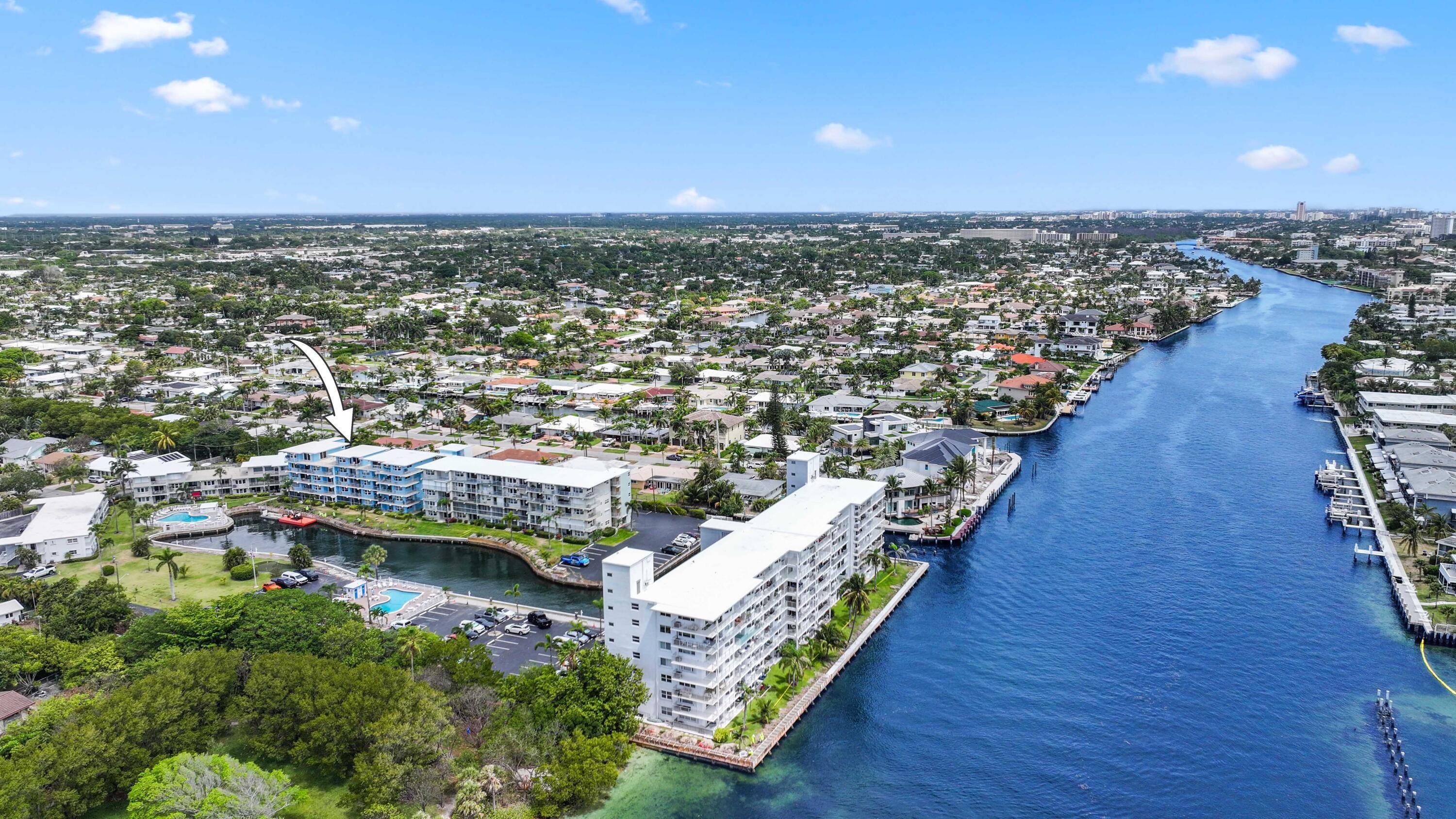 Rare 4th floor end unit condo at 1501 SE 15th Court 405 offers a split design and a large wrap around patio that fills the space with natural light and ...