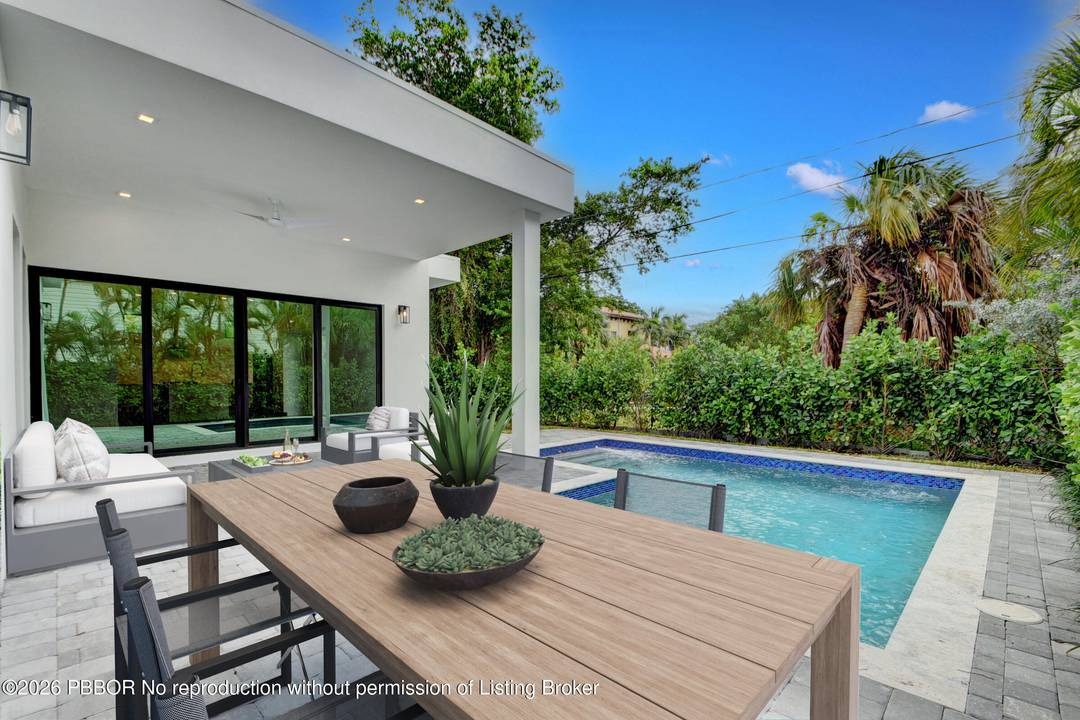 Stunning new construction in the highly sought after SoSo neighborhood, just steps from Flagler Drive and the Intracoastal.
