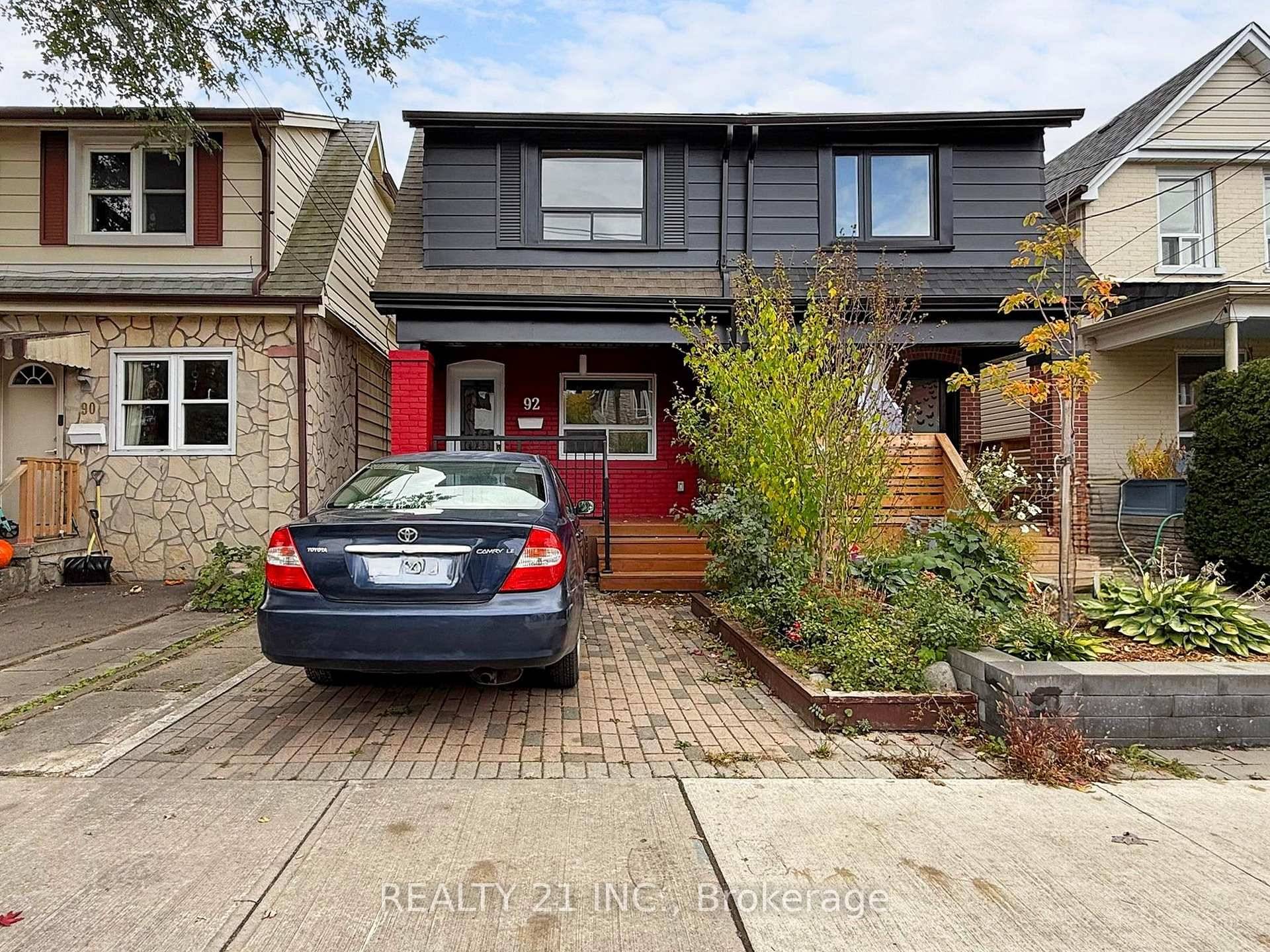 4 Bedroom Semi Detached Home On A Quiet Family Friendly Street at Woodbine and Danforth Lumsden with a parking.