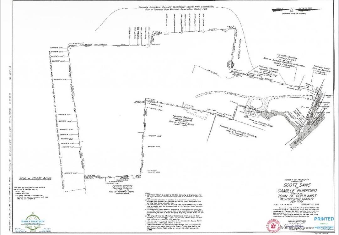 Discover a rare opportunity with this expansive 10 acre parcel abutting 1, 500 acres of pristine Westchester County parkland of Blue Mountain Reservation.