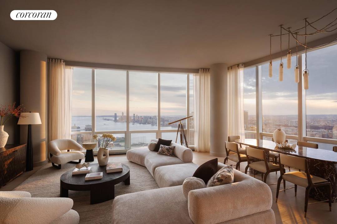 EXPERIENCE THE MOST DRAMATIC CITY AND RIVER VIEWS FROM THIS HIGH FLOOR FOUR BEDROOM AERIE !