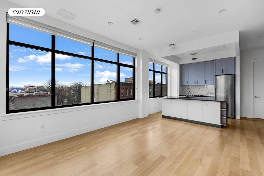 Residence 4B at 226 Clifton Place is a striking, light filled home where design, and livability come together seamlessly.