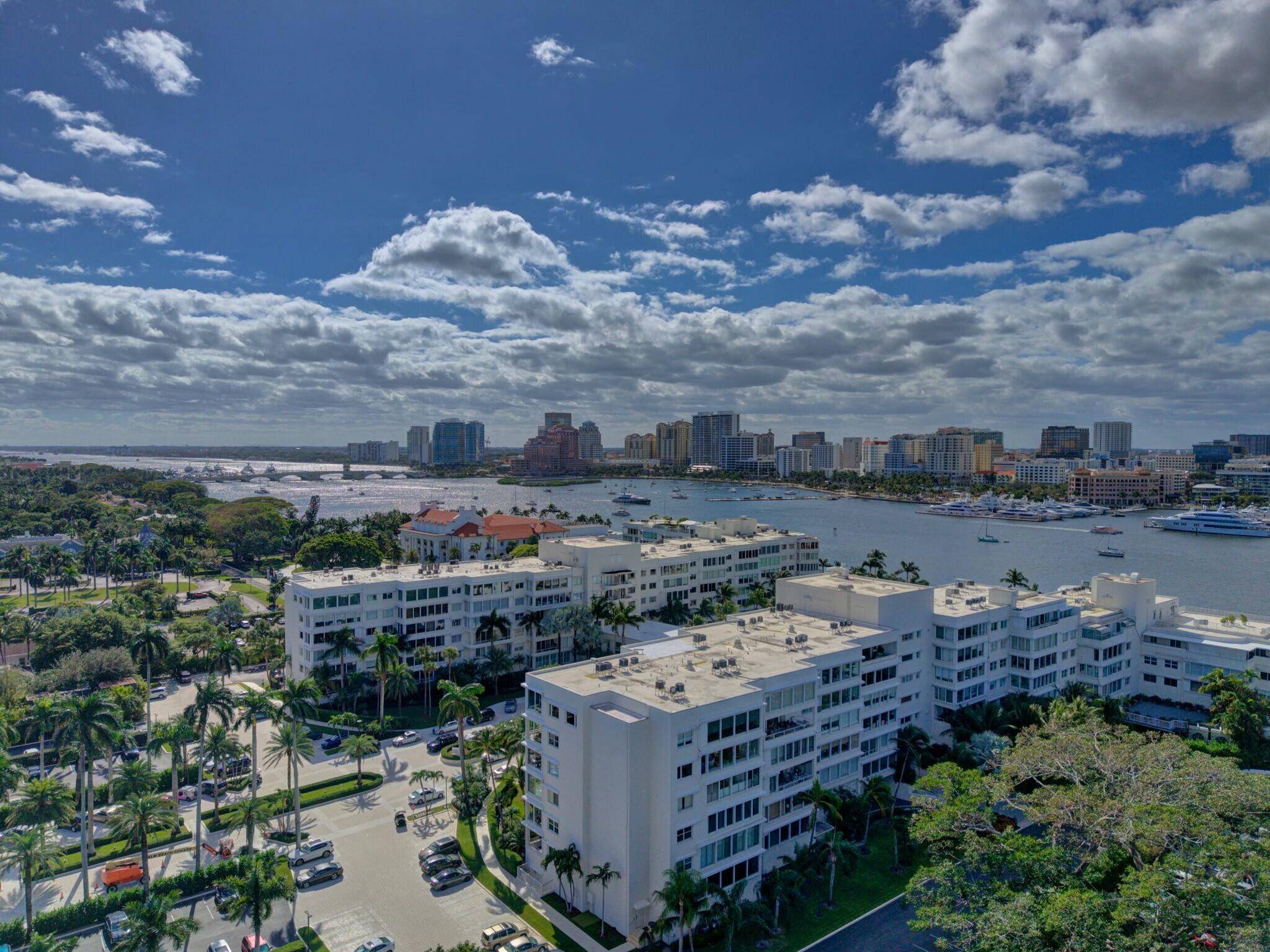 Fabulous move in ready Pied a terre condo with tree top lush views from a wall of windows.
