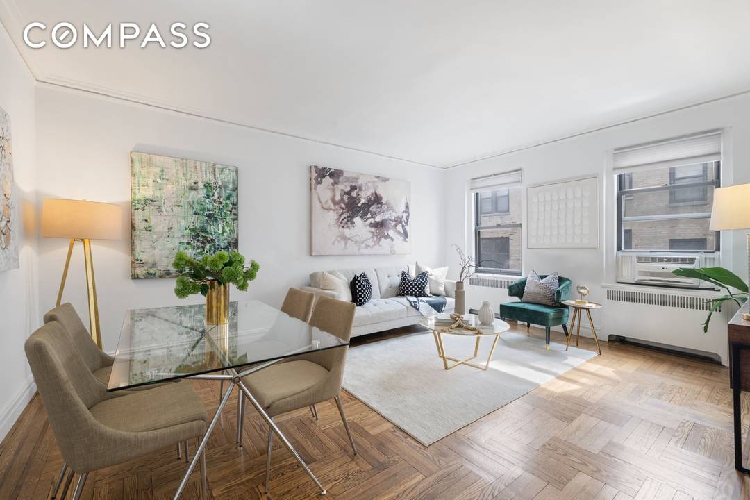 Welcome to Unit 7N at 350 Cabrini Blvd, a totally renovated and spacious, high floor one bedroom home offering an elegant layout, classic Art Deco details, and a beautiful sense ...