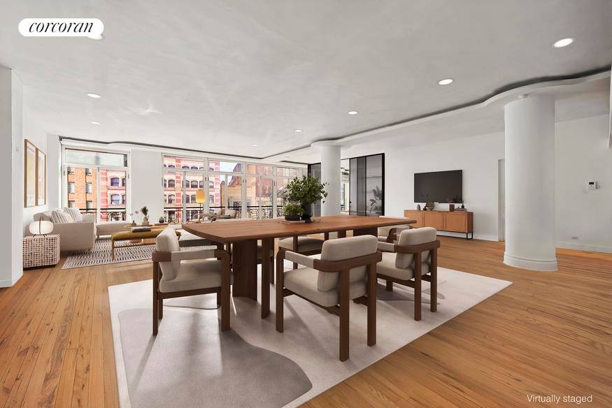 Welcome to your ideal and expansive Soho loft in Little Singer Building.