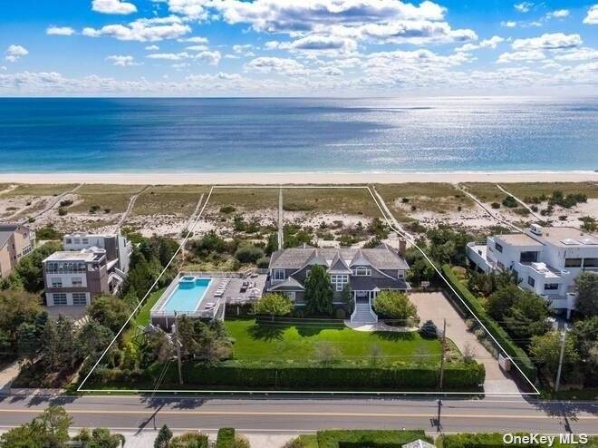 Located within Dune Road's coveted 'Between the Bridges', 175 Dune Road offers 225' of sprawling ocean frontage.